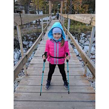 Yourjoy Blue Children Hiking Poles - Ultralight Adventure Gear
