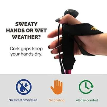 Yourjoy Blue Children Hiking Poles - Ultralight Adventure Gear