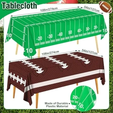 Cokoness Football Party Tablecloths for Game Day