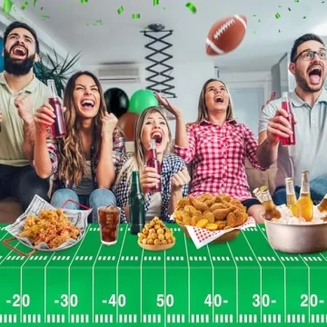 Cokoness Football Party Tablecloths for Game Day
