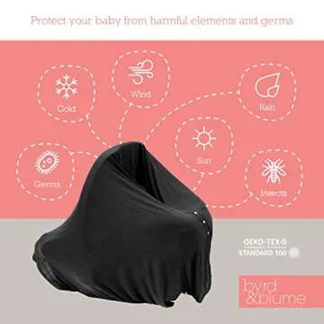Byrd & Blume Maternity Nursing Cover Lightweight and Breathable