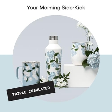 Corkcicle Floral Insulated Mug - 16 oz Travel Tumbler