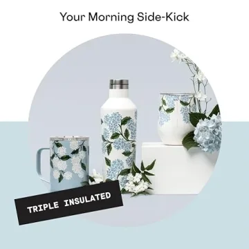 Corkcicle Floral Insulated Mug - 16 oz Travel Tumbler