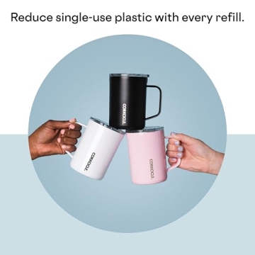 Corkcicle Floral Insulated Mug - 16 oz Travel Tumbler