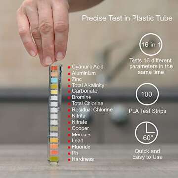 ON4HOME 16-in-1 Water Test Strips for Safe Drinking Water