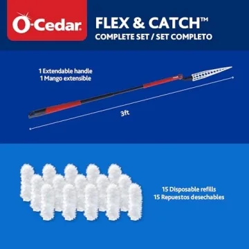 O-Cedar Flex & Catch Dusting Kit for Extended Reach