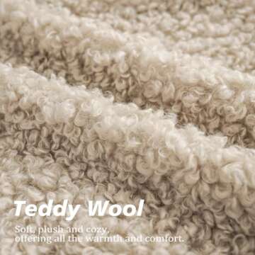 Foindtower 2 Pieces Faux Fur Throw Pillow Cover Decorative Sherpa Pillow Fuzzy Accent Pillowcases Soft Sheepskin Fleece Cushion Case for Bed Couch Living Room 18x18 Inch Oatmeal