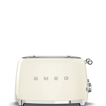 Smeg Retro 4 Slice Toaster with 6 Settings in Cream
