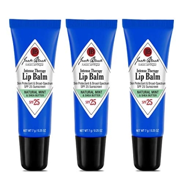 Jack Black Lip Balm Pack of 3 - SPF 25 Moisturizer