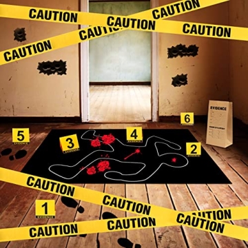 Keymall 15 Pcs Crime Scene Decoration Kit for Parties