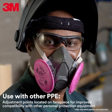 3M Half Facepiece Reusable Respirator 6200 for Safety