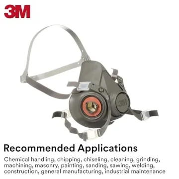 3M Half Facepiece Reusable Respirator 6200 for Safety