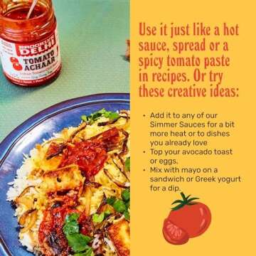 Brooklyn Delhi Tomato Achaar - Vegan Spicy Condiment