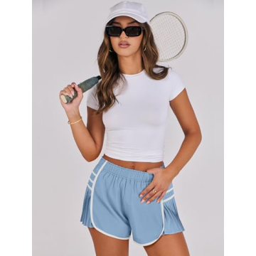 Caracilia Women Running Shorts - High Waisted Athletic Style