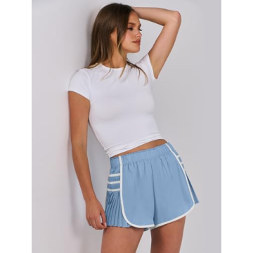 Caracilia Women Running Shorts - High Waisted Athletic Style