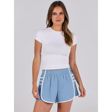Caracilia Women Running Shorts - High Waisted Athletic Style