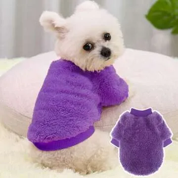 Stylish 2 Pack Dog Sweaters for Small Pups - XXS Size