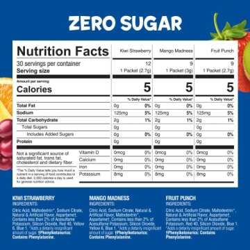 Juicy Mixes Snapple Powder Drink Mix Variety Pack - 30 Powder Sticks | Assorted Flavors, Zero Sugar | On-the-Go Hydration for Refreshing Beverages