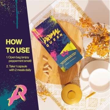 Primal Queen Female-Optimized Beef Organ Superfood Supplement (Beef Liver, Kidney, Heart, & 3 More) - 100% Grass Fed, Pasture Raised Cattle - Balance Hormones, Energy, & More for Women