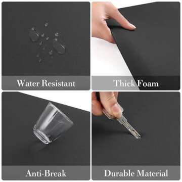 HappyTrends Anti-Fatigue Kitchen Mats for Comfort and Style