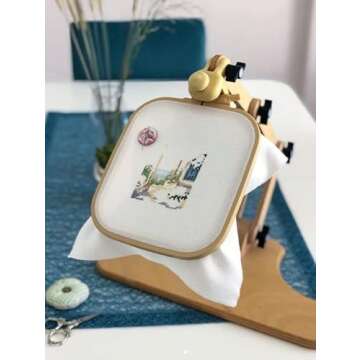 Nurge Adjustable Embroidery Seat Stand - Comfort & Style