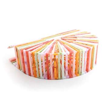 Womens Acrylic Top-Handle Bag Handmade Handbag Clutch Purse Bigger Size (multicolor)