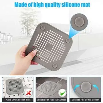 Premium Square Drain Cover for Shower and Kitchen