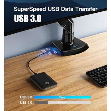 HUANUO Ultrawide Monitor Arm for Max 40 inch Screens, Aviation-Grade Aluminum Heavy Duty Monitor Arm Holds 26.4lbs Computer Monitor, Adjustable Gas Springs Monitor Mount, VESA 75/100mm