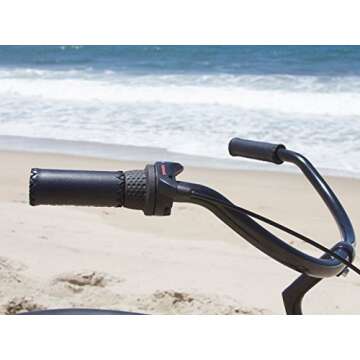 Firmstrong Bruiser Men's Beach Cruiser Bike, 3 Speed Hybrid Bicycle, 26 Inch Wheels, Matte Black with Green Rims