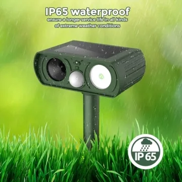 Solar Ultrasonic Animal Repellent - Eco-Friendly Pest Control