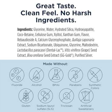 Designs for Health PerioBiotic Silver Hydroxyapatite Toothpaste - Fluoride Free Toothpaste with Oral Probiotics with Whitening Hydroxyapatite - Supports Gum Health & Remineralization (4oz Lemon)