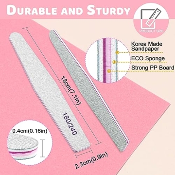 Professional Nail Files for Natural & Acrylic Nails