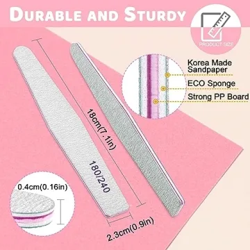 Professional Nail Files for Natural & Acrylic Nails