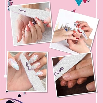 Professional Nail Files for Natural & Acrylic Nails