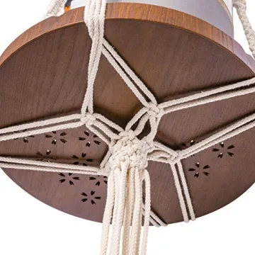 TIMEYARD Macrame Plant Shelf Hangers for Bohemian Decor