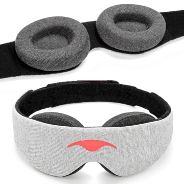 Manta Sleep Mask - Ultimate 100% Light Blocking Eye Mask for Deep Sleep