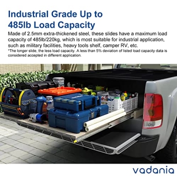 VADANIA Heavy Duty Drawer Slides with Locking Feature