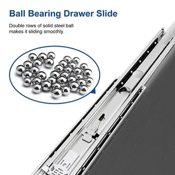 VADANIA Heavy Duty Drawer Slides with Locking Feature