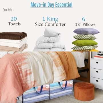 VENO Heavy Duty Moving Bags for Storage & College