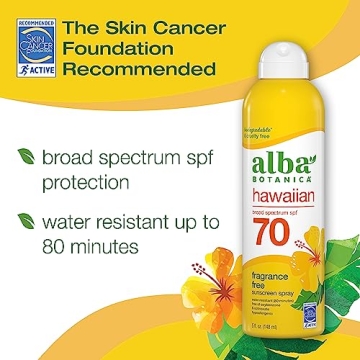 Alba Botanica SPF 70 Sunscreen Spray - Broad Spectrum Protection