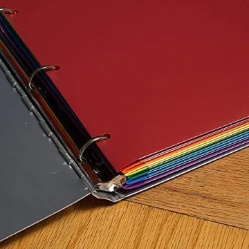 JAM PAPER Colorful Heavy Duty Plastic Folders