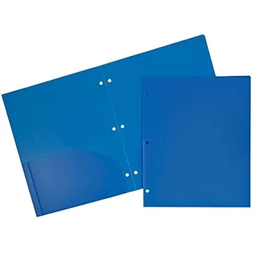 JAM PAPER Colorful Heavy Duty Plastic Folders