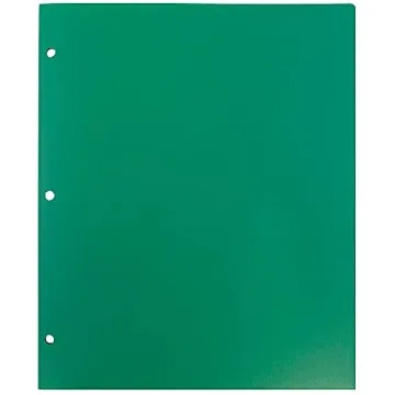 JAM PAPER Colorful Heavy Duty Plastic Folders