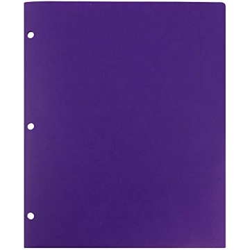 JAM PAPER Colorful Heavy Duty Plastic Folders