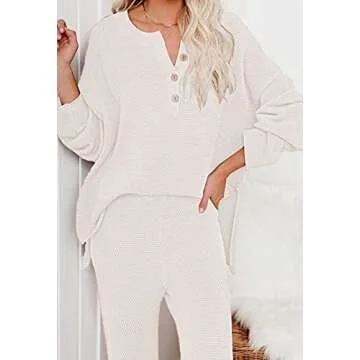 Viottiset Women's 2 Piece Knit Sweater Set for Everyday Style