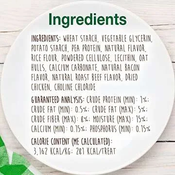 Nylabone Healthy Edibles Bacon Chews for Medium Dogs