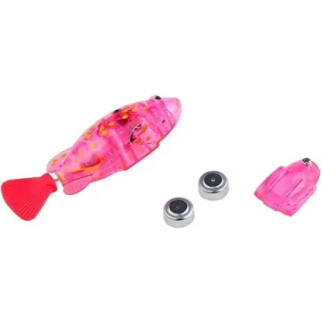 LAVIZO LED Robot Fish Toys for Pets - Interactive Swimming Fun