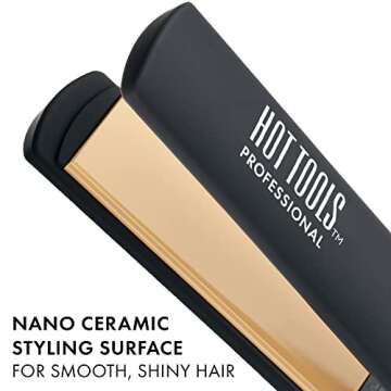 Hot Tools Nano Ceramic Flat Iron for All Hair Types
