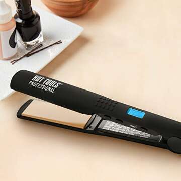 Hot Tools Nano Ceramic Flat Iron for All Hair Types