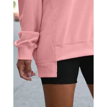 ANRABESS Oversized V-Neck Sweatshirt for Cozy Style